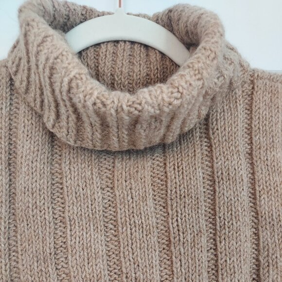 Vintage Wool Turtleneck Sleeveless Sweater - Picture 3 of 3
